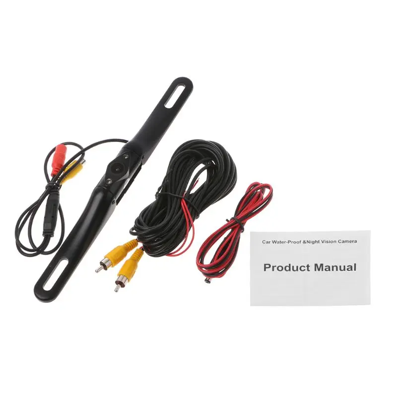 

Metal IR 2 LED Night Vision Car License Plate Rear view Reverse Backup Camera