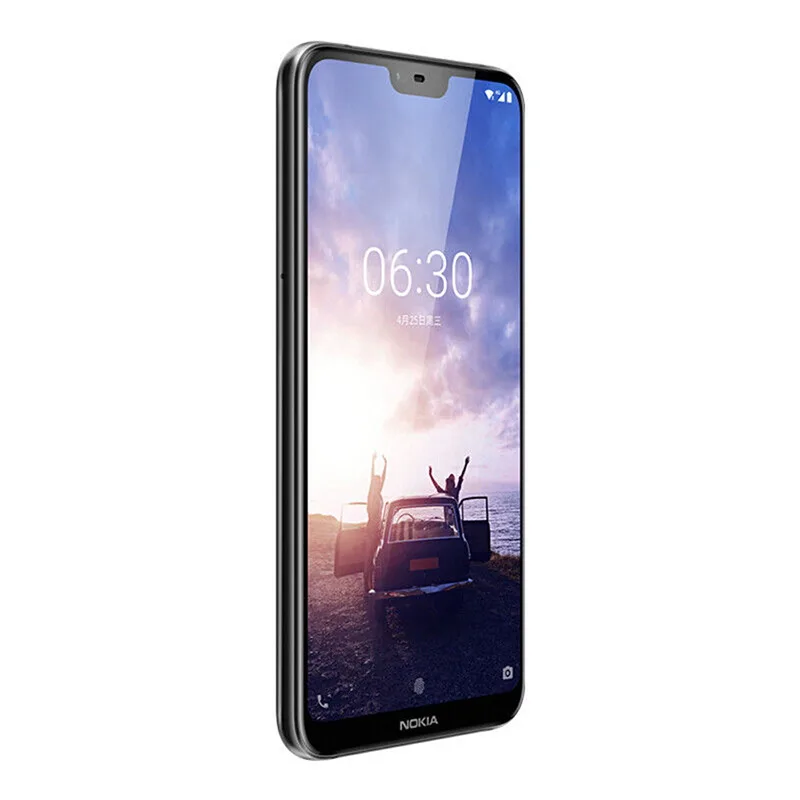 Мобильный телефон Nokia X6 с глобальной ПЗУ, 6 ГБ, 64 ГБ, 5,8 дюйма, 18:9 FHD, Восьмиядерный процессор Snapdragon 636, 3060 мАч, Мп+ Мп камера, отпечаток пальца