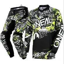 Alta qualidade Elemento 2018 Ataque Viz Oi-Kit MX Motocross Jersey & Calças Pretas Definir