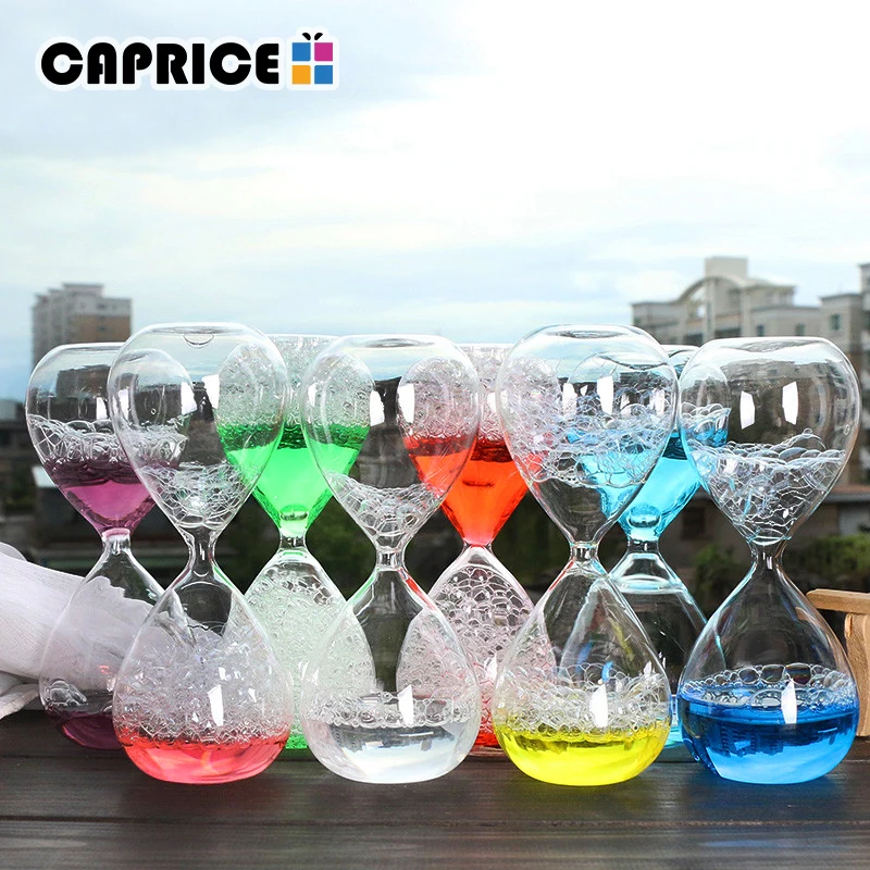 

Fashion Liquid Droplets Hourglass Count Down Timer Sand Clock Timing Art Decorative Sandglass Home Decorations SL-QP