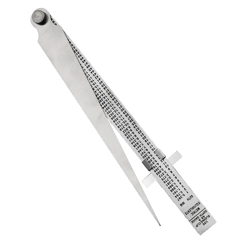 Нержавеющая сталь клин щуп метрический датчик для свечей зажигания щель отверстие наполнитель измерительный Клин коническая линейка для замера глубины измерительный инструмент
