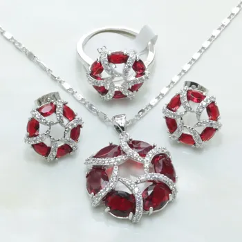 

Otogo Transing Silver Color Metallic Earrings Statement Round Jewelry Set for Women Punk Style Female Party Jewelry Sets