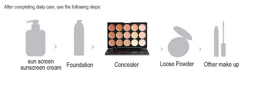 15 Color Contour Palette Make Up Base Set Professional Concealer Palette Makeup Brush Face Cream Concealer Cosmetic (11)