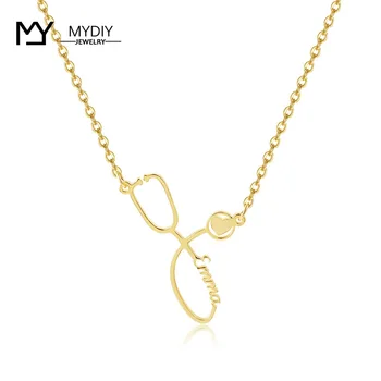 

Custom Name Necklace Personalized Gold Nurse Custom Name Necklaces For Women 925 Sterling Silver Jewelry Handmade Gift