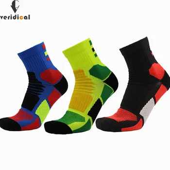 

VERIDICAL 5 pairs/lot man socks compression cotton colorful Athletic breathable quick-drying mesh street fashion man socks brand