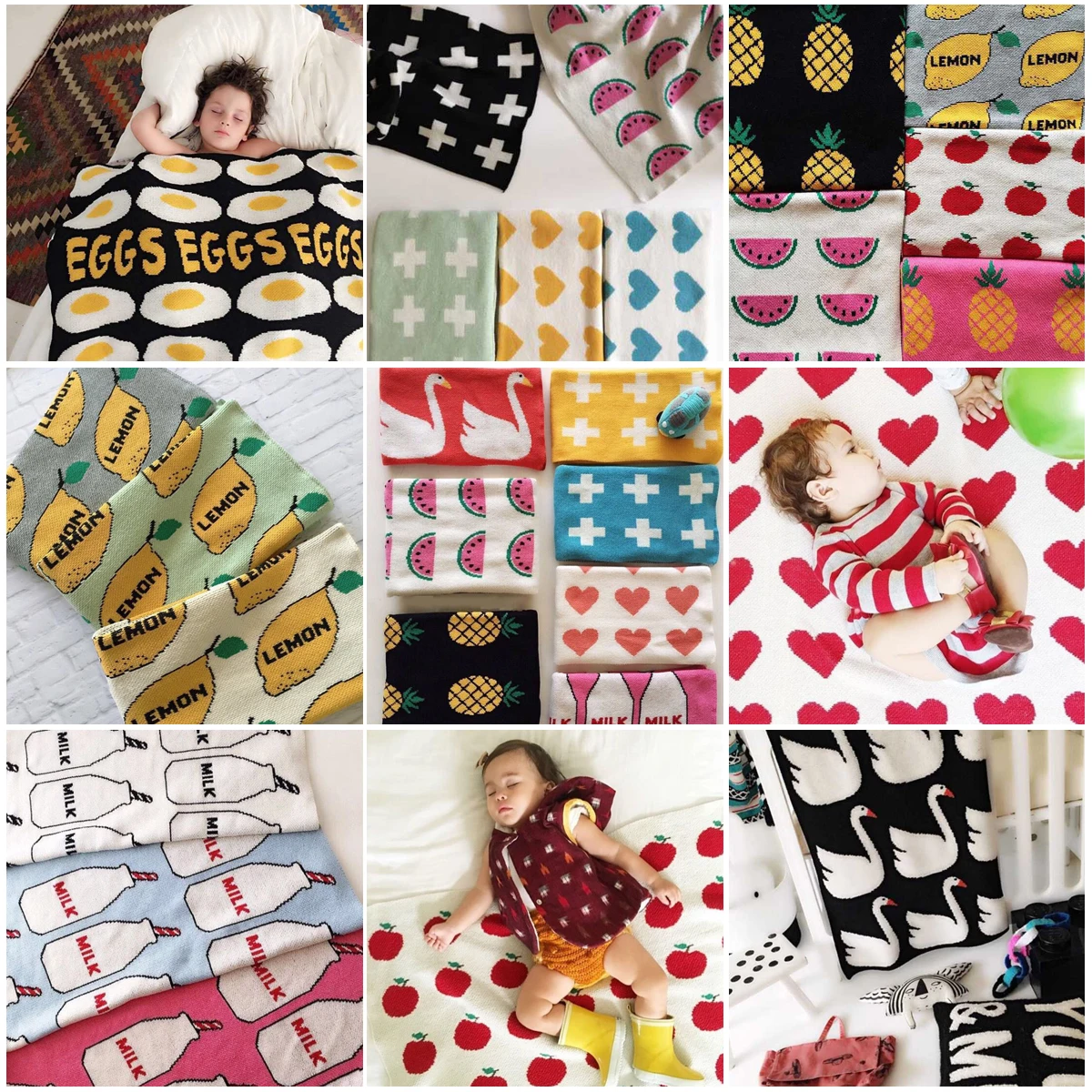

32 models!Fashion autumn winter Heart Cross Swan Cloud Tree Knitted Blanket,baby blanket children throw blanket,sofa bed blanket