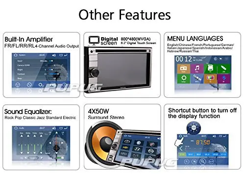 Perfect 2Din Car DVD Player GPS Nav with Bluetooth AM/FM Radio In Dash Touchscreen Car Stereo Audio iPod Aux+Free Wireless Camera 4