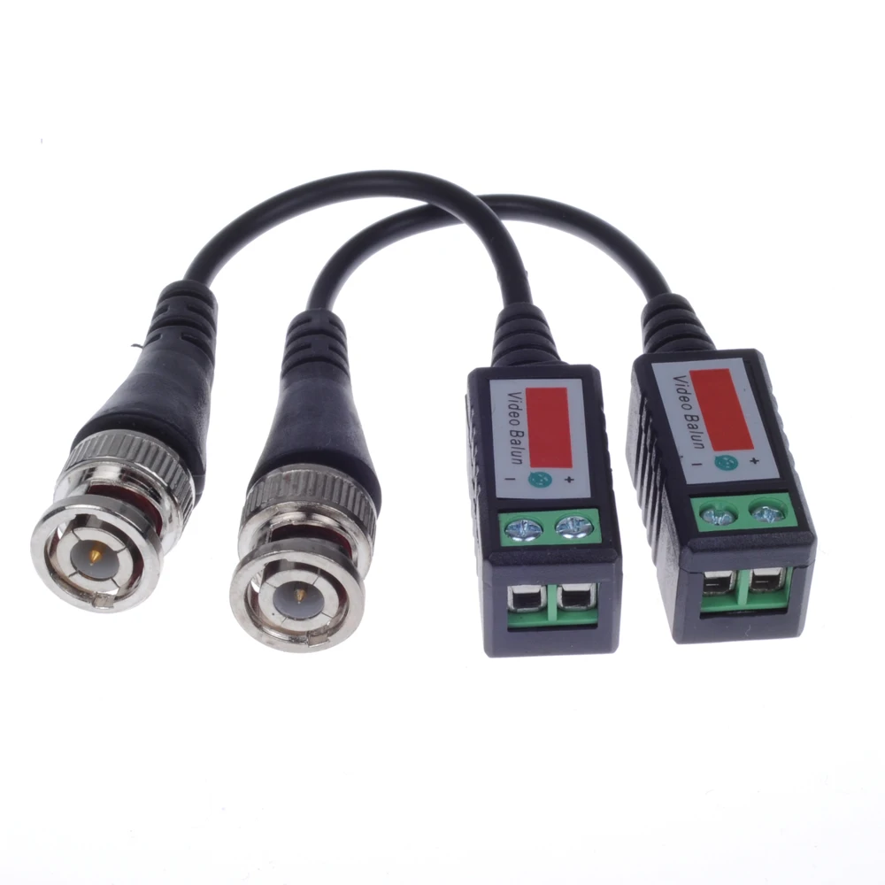 Скрученный BNC CCTV Video Balun пассивные трансиверы UTP Cat5 до 3000 футов|balun bnc|balun videobalun