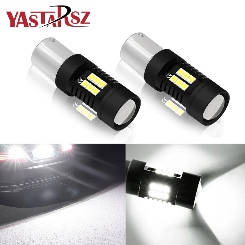 

1x2PCS 1156 BA15S P21W LED BAU15S PY21W BAY15D LED Bulb 1157 P21/5W R5W 21pcs 3030SMD Auto Lamp Bulbs Car LED Light DC 12V - 24V