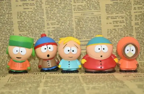 Бесплатная доставка Популярные Лидер продаж South Park мини ПВХ фигурку Игрушечные лошадки Куклы
