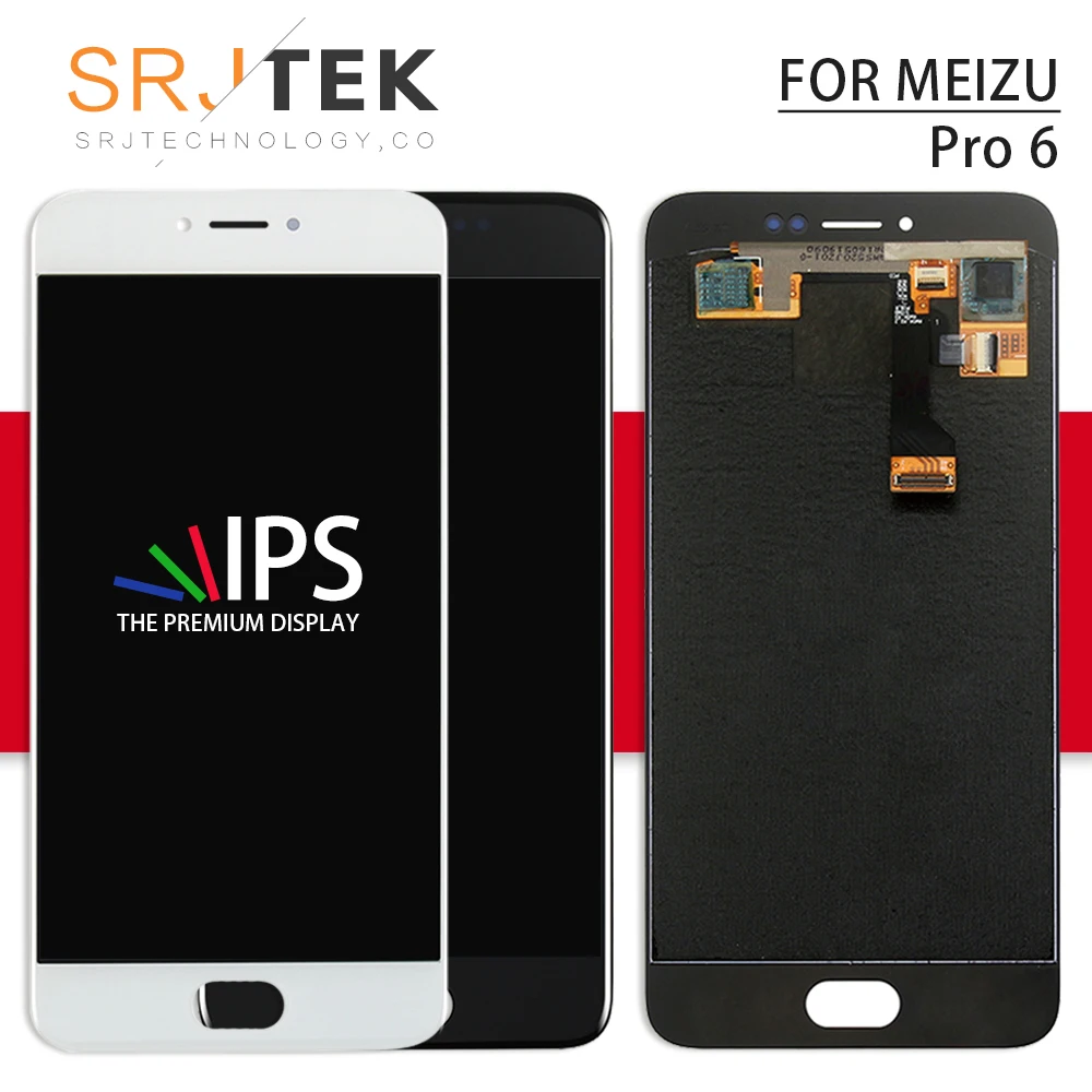 

Srjtek For MEIZU PRO 6 LCD Display Panel Touch Screen Digitizer Sensor Glass Full Assembly/Frame 5.2'' M570M M570C M570Q M570h