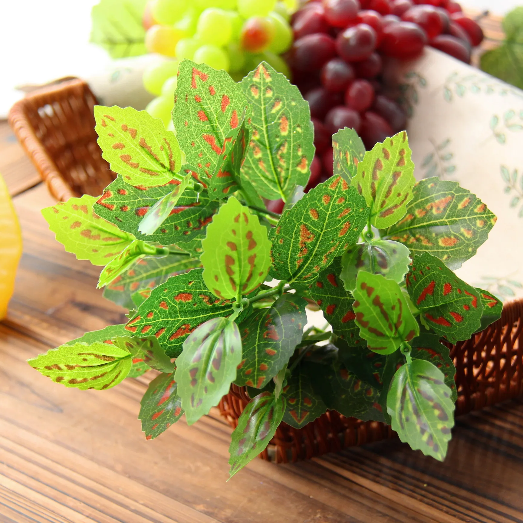 Home Garden Decor Decorating Ideas 2017 New 6pcs Latex Fabric Artificial Plant Wedding Home Garden