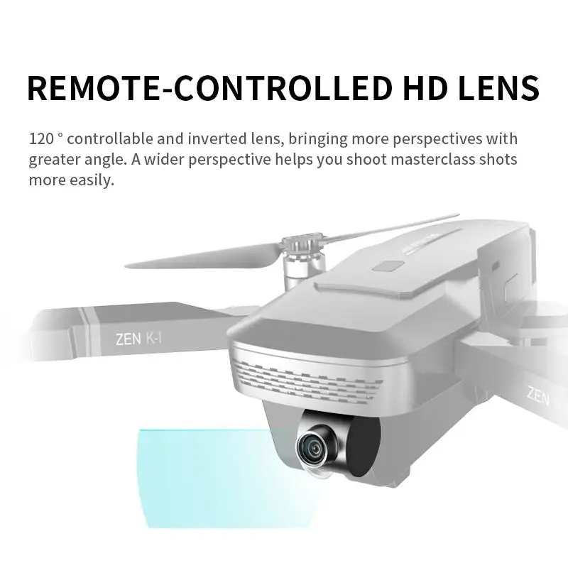 Дрон VISUO ZEN K1 Радиоуправляемый с GPS 4K широкоугольной HD двойной камерой Wi Fi FPV