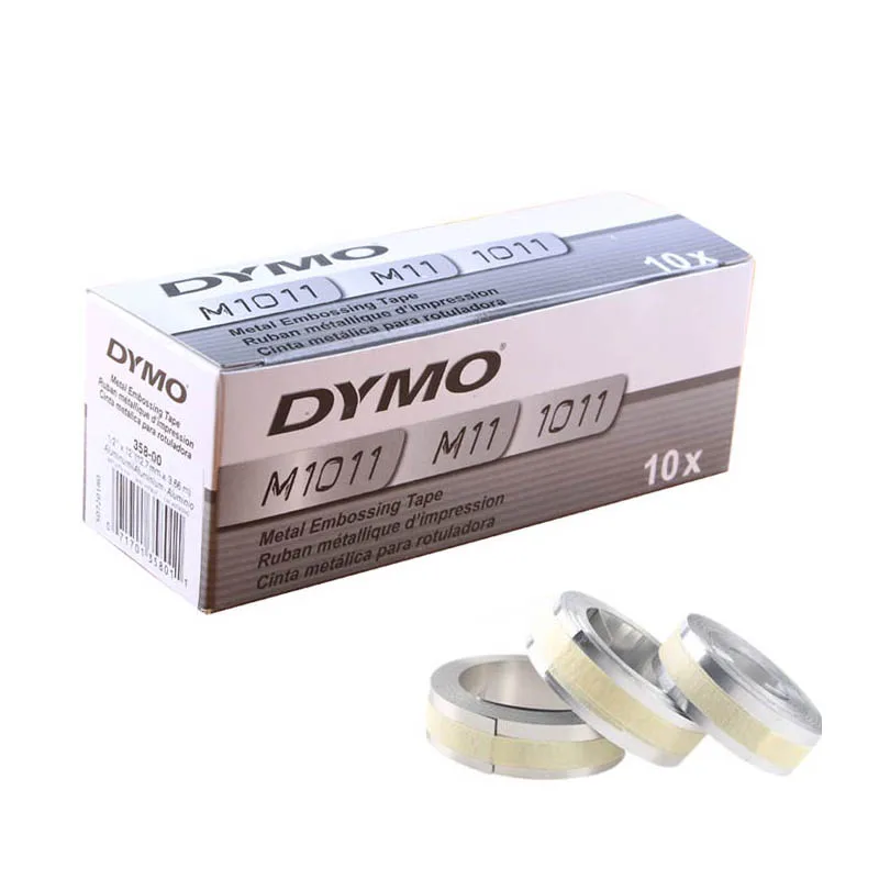 2 шт. совместимый с Dymo 3D Металл 32500 12 мм * 6 4 м этикетка для несклеевой стали