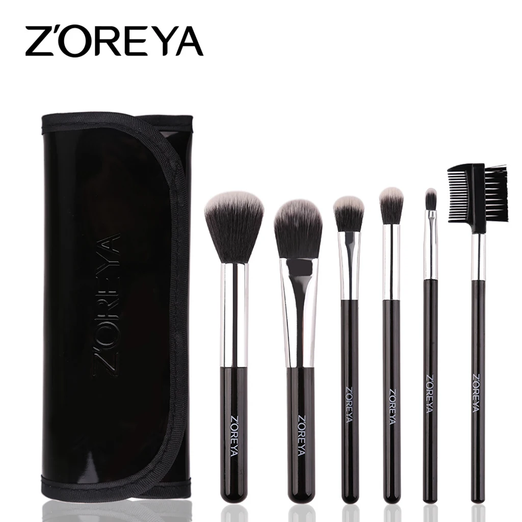 

ZOREYA Makeup Brushes portable 6 pcs/set Professional Makeup Brush Set With Bag As Essential Cosmetics Tool blending brush