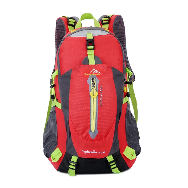 5 цветов, новинка, 40 л, водонепроницаемый походный рюкзак, мягкая спортивная сумка, унисекс, для кемпинга, альпинизма, путешествия, дышащий рюкзак - Цвет: Red