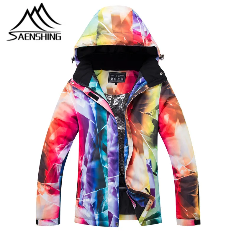 

SAENSHING SkiJacket Female Waterproof Mountain Skiing Jacket Thicken Warm Outdoor Snowboard Winter SnowCoat Ski suit Windproof