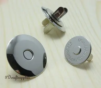 

Magnetic Snaps bag button purse Magnetic Snaps button 20 pcs 20 mm nickel F3