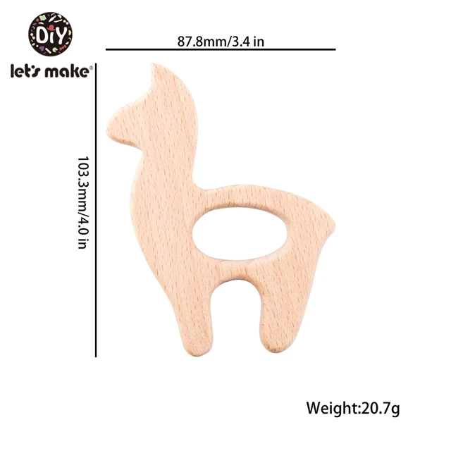 Let's Make Teething Ring Personal Toy 20pc Bunny Rabbit Baby Teether Waldorf Toy Wooden Teether Engraved Eco Friendly Charms W016