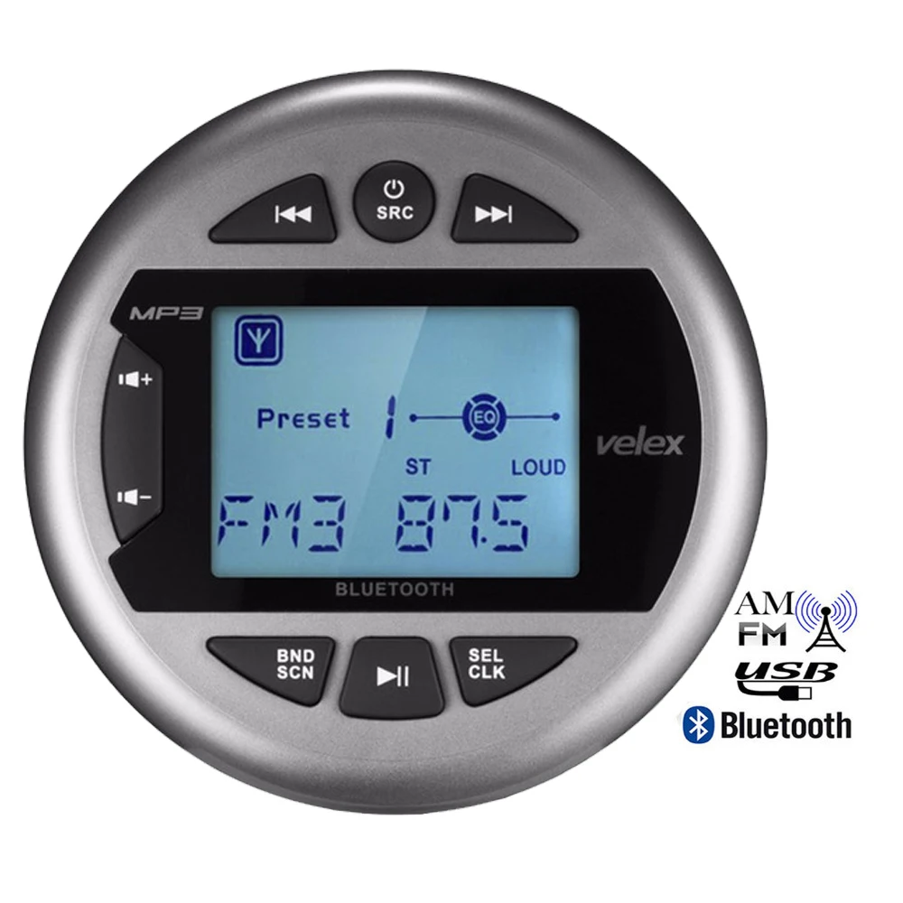 Waterproof Marine Stereo Bluetooth Boat font b Radio b font Digital Media Audio FM AM font