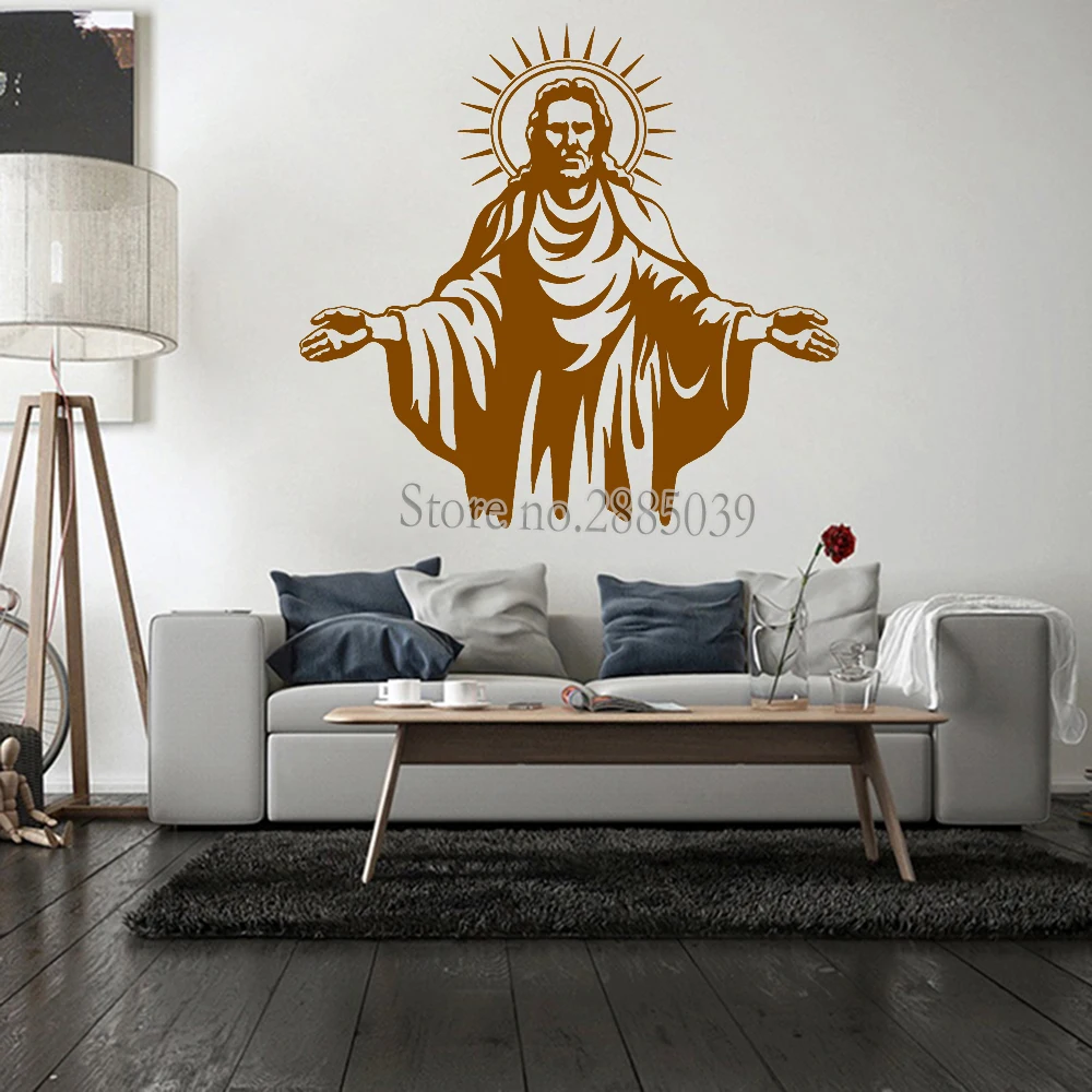 Wall Decal of Jesus Christ Living Room Stickers Church Decals Decor