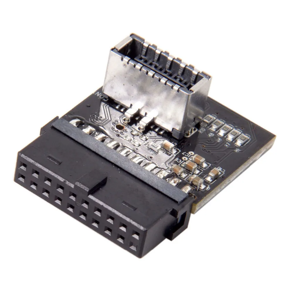 USB 3 1 Разъем передней панели к 0 20 контактный штырьковый удлинитель адаптер для