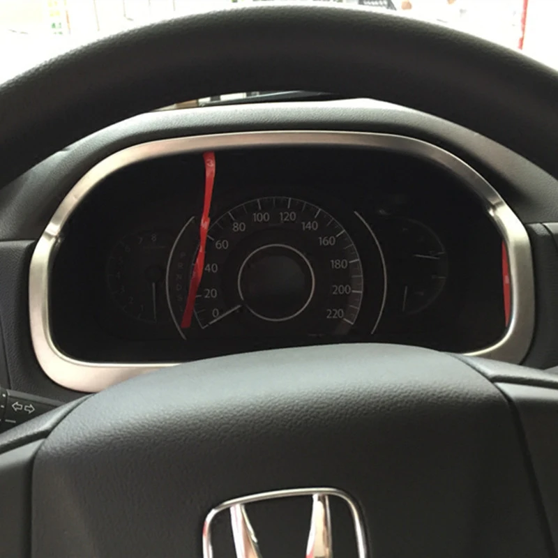 1pc ABS styling car Gauge Trim border covers for Honda Crv 2015 accessories