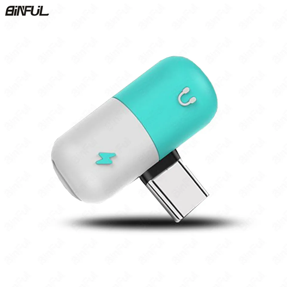 Двойной USB Type C адаптер конвертер зарядное устройство для мобильного телефона