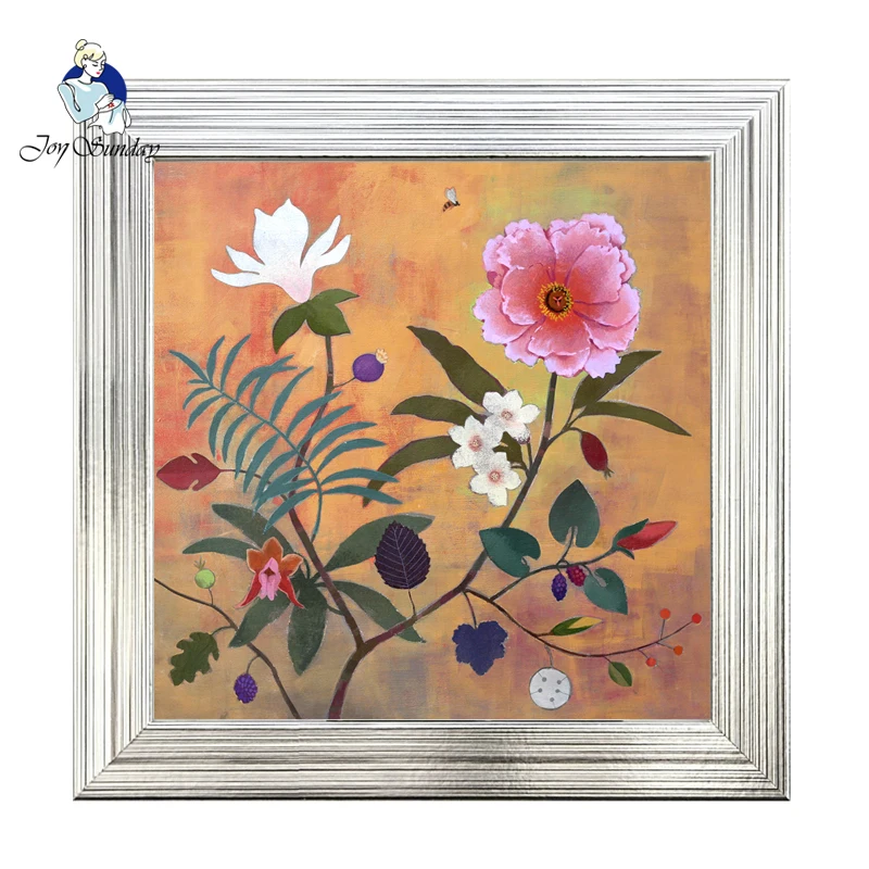 

JOY SUNDAY,5D Diy diamond painting full square Diamond embroidery flowers painting mosaic pictures of rhinestones needlework