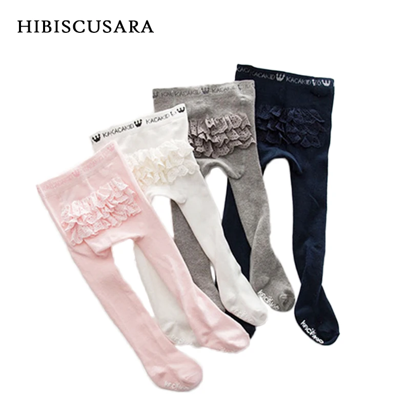 Lace Ruffles Spring Baby Girls Tights Princess Children Girl Pantyhose