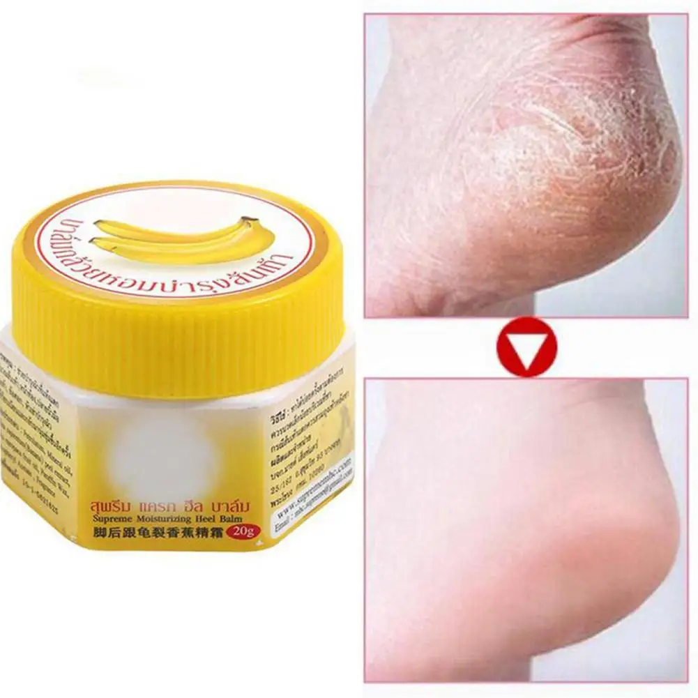 Thailand Banana Foot Crack Cream Heel Chapped Peeling Foot Repair Anti Dry Crack Remover Dead Skin Soften Winter Feet Care Cream