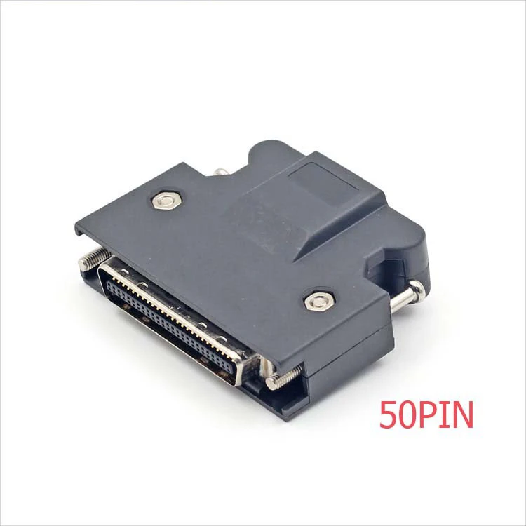 

10pcs SCSI MDR Connector 50 pin CN1 Servo Plug 3M 10150-3000PE/10350-52A0-008 Connector