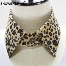 SHOWERSMILE Leopard Print Detachable Collar Removable Women Shrot Point Fake CoIlar Vintage Ladies Faux Collar Ties SHOWERSMILE Leopard Print Detachable Collar Removable Women Shrot Point Fake CoIlar Vintage Ladies Faux Collar Ties