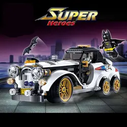 DC Super Heroes шт. 305 шт. Бэтмен фильм Арктическая война Пингвин классический автомобиль строительные Конструкторы наборы для ухода за кожей