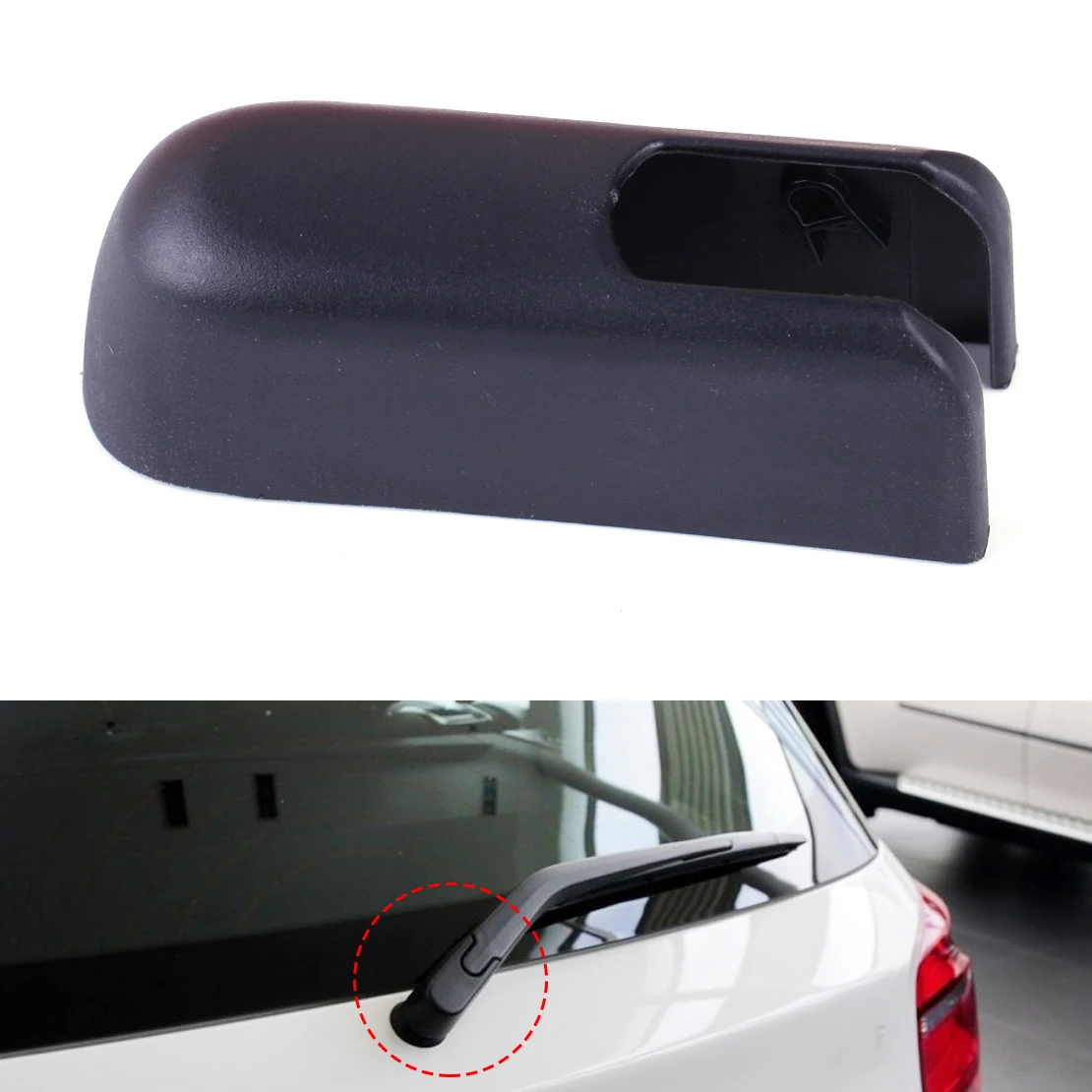 

CITALL Black Plastic Rear Windshield Wiper Arm Nut Cover Cap Fit for BMW X3 E83 2004 2005 2006 2007 2008 2009 2010