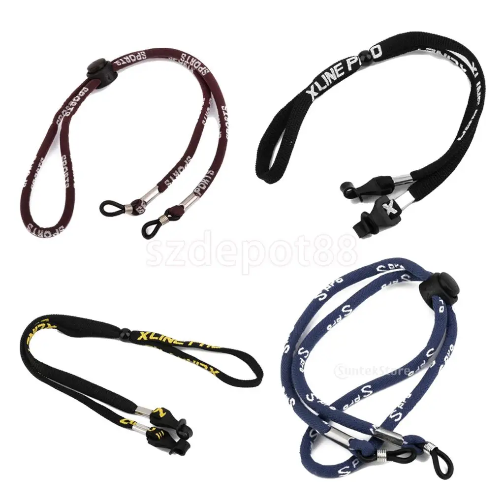 

4Pcs Adjustable Nylon Cord Glasses Holder Sunglasses Neck Cord Strap For Women Men Sports