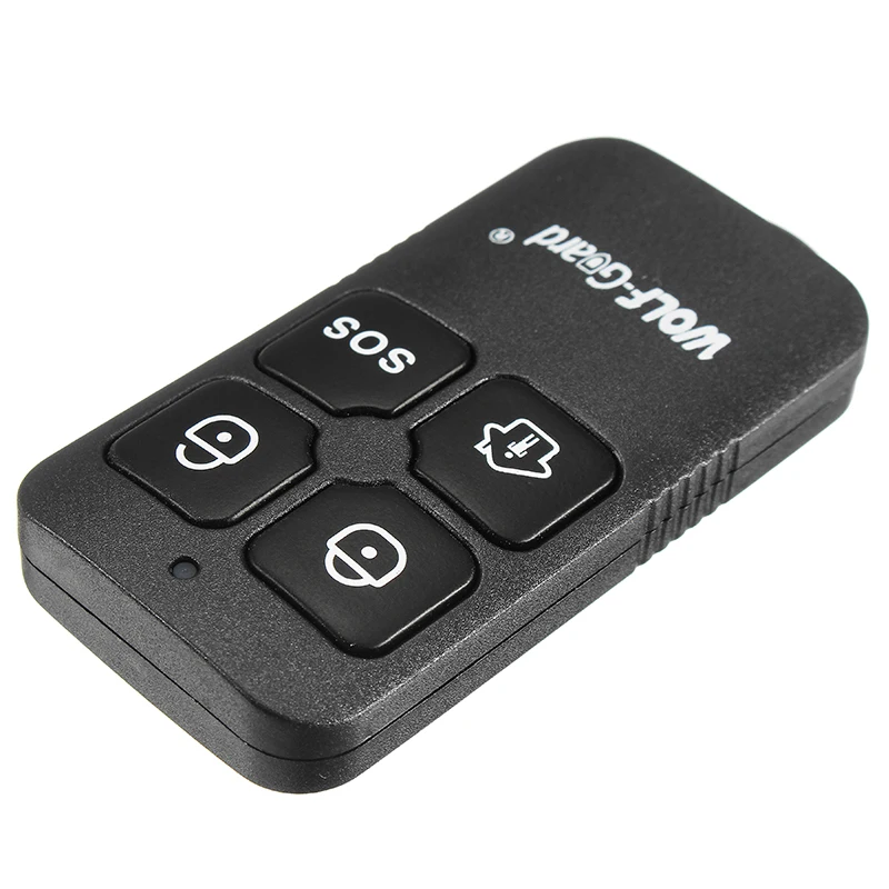 

Wolf-Guard 433MHz Wireless Waterproof Black RF 4 Keys Remote Control Keyfobs for Home Alarm Sceurity System YK-11