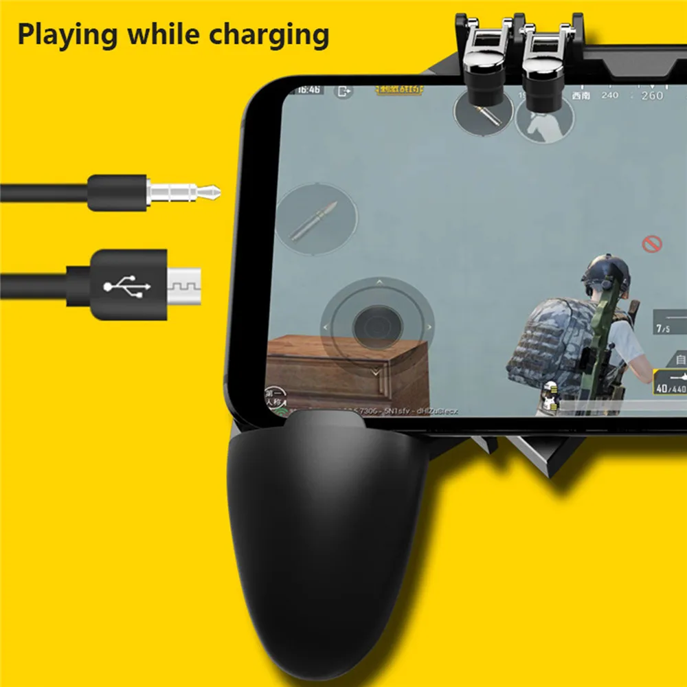 PUBG мобильный контроллер Джойстик Геймпад для iOS Android огневой курок Aim Кнопка смартфон игровой триггер 70-95 мм ширина телефона