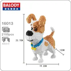 Balody 16013 Джек Рассел терьер собака животных 3D модель DIY микроконструктор мини строительство Nano Конструкторы кирпичи сборки игрушка в подарок