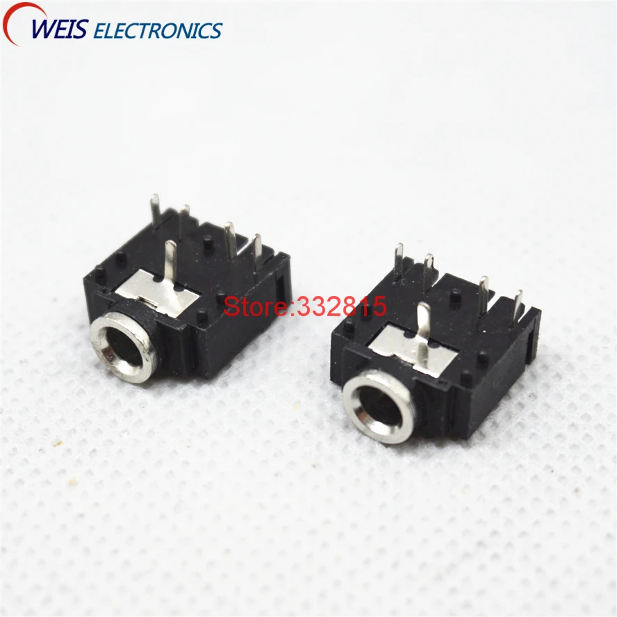 Carte de Source 10/ pcs PCB Mont 3.5/ mm 5/ Broches Prise Casque st/ér/éo Jack Audio Vid/éo connecteur Noir Pj307