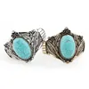 Tribal Bangle Cuff Bracelet Handmade Big Bracelets For Women Wide Bangle Pulsera Bohemian Jewelry 5