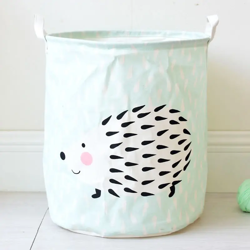 Us 11 62 51 Off 40x35cm Large Kids Toy Storage Bag Hedgehog Laundry Waterproof Washing Basket Dirty Clothing Hamper Bags Box In