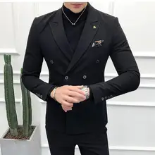 Европейские и американские деловые случайные костюмы мужской корейской версии саморазвития небольшой костюм мужской двухсекционный костюм