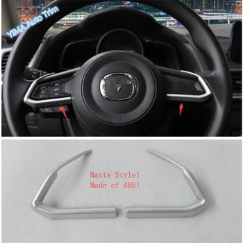 

Lapetus Car Styling Steering Wheel Strip Cover Trim Fit For Mazda 2 Demio 2015 2016 2017 2018 2019 Matte Red Carbon Fiber ABS