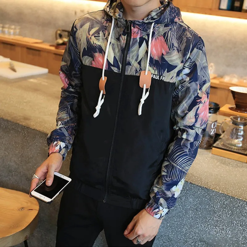 2019 spring and autumn new fashion slim youth men's hooded jacket thin jacket brand casual windbreaker top quality jacket 2019 spring and autumn new fashion slim youth men's hooded jacket thin jacket brand casual windbreaker top quality jacket