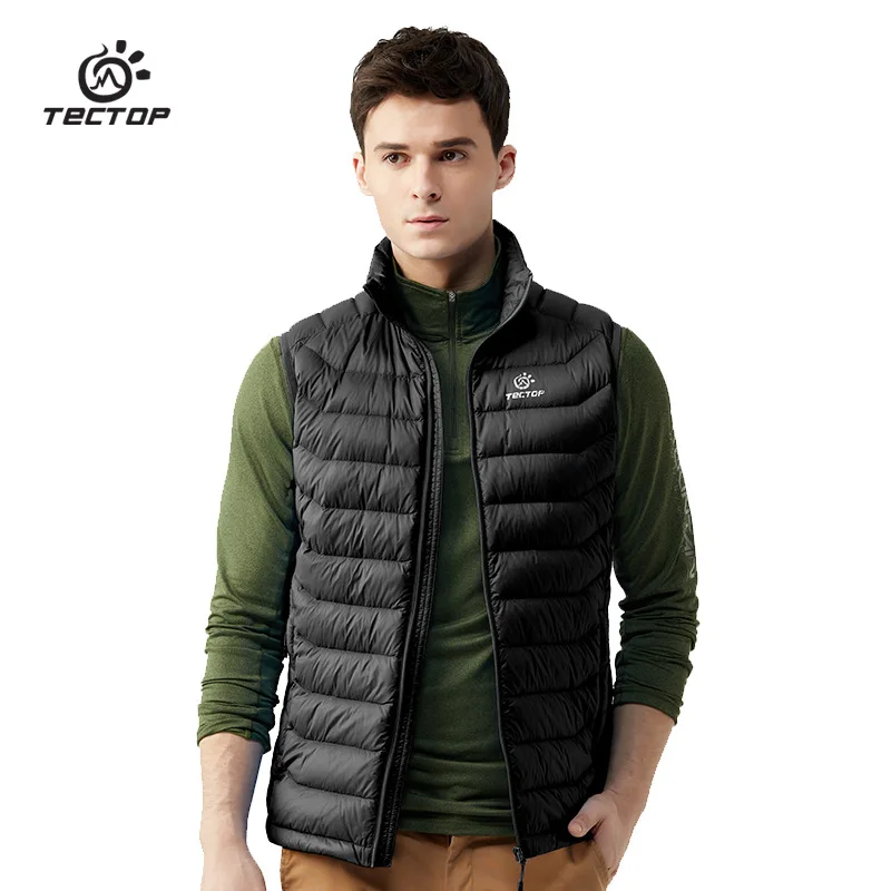 TECTOP Mens Heated Fishing Vest Women Winter Thermal Down Vest