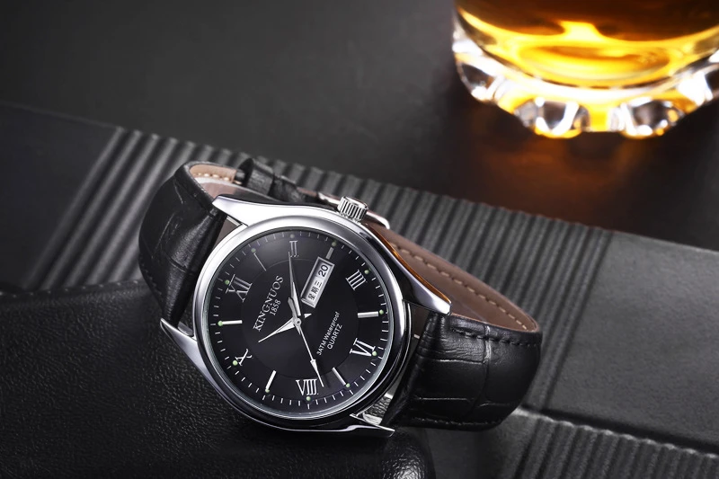 Relogio Masculino, люксовый бренд, нержавеющая сталь, аналоговый дисплей, дата, неделя, водонепроницаемые мужские кварцевые часы, деловые мужские наручные часы