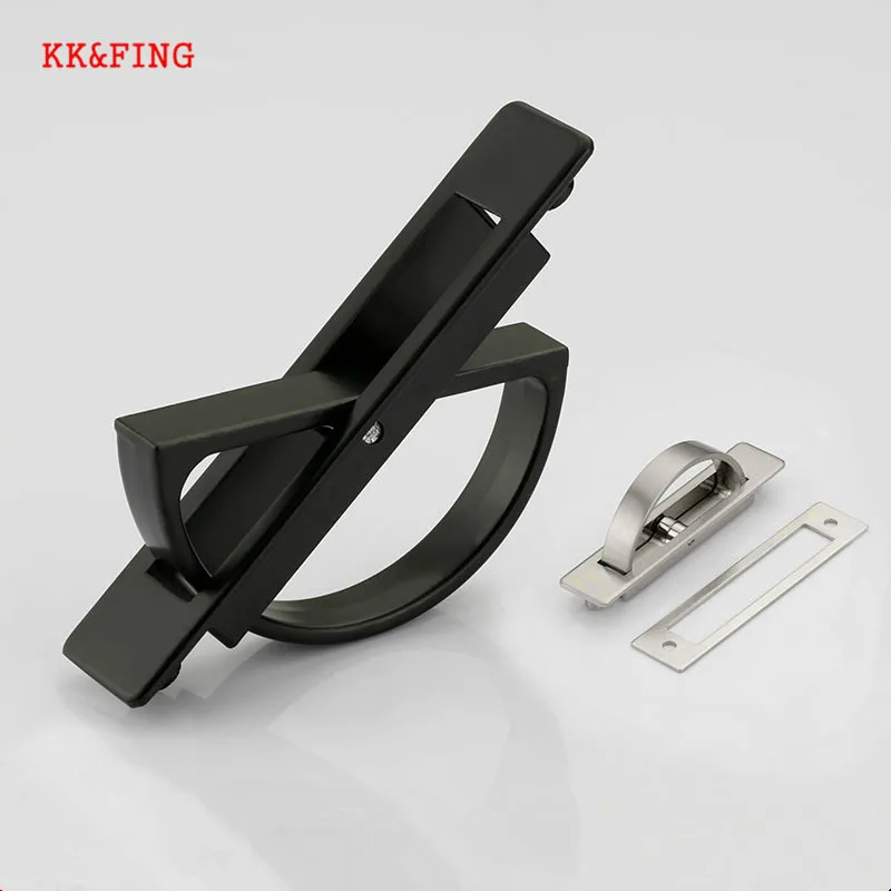 

KK&FING Rotating Hidden Handle Zinc Alloy Recessed Tatami Handles Rotate Floor Cabinet pulls Furniture Hardware Fittings