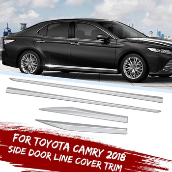 

Chrome-plated Surface Car Styling Accessories Side Door Line Body Ornament Protection For Toyota Camry 2018-2019
