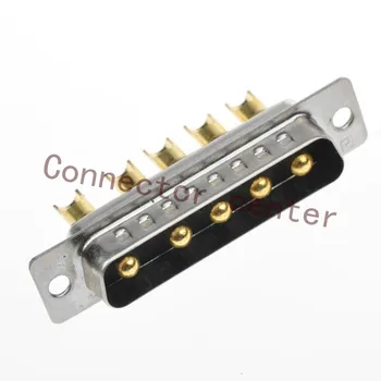 

High Power DSUB DB Connector 5W5 male Machined Pin Full Gold Flash Wire Type